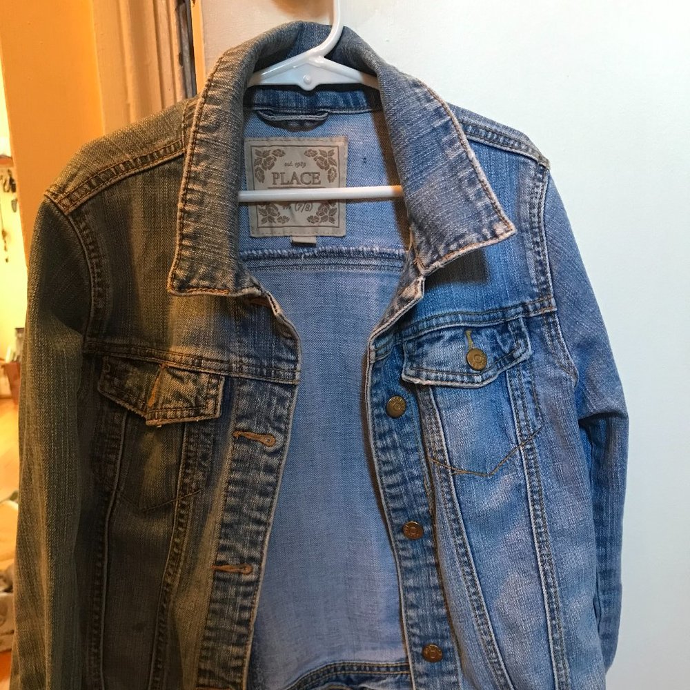 Children's Place Premium Denim Jean Jacket sz 7/8